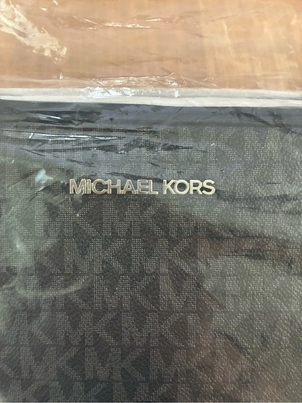 Michael Kors Men's Black MK Logo Messenger Crossbody